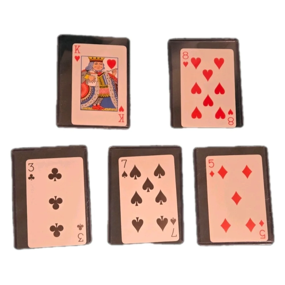 Vintage Tiffany & Co. Playing Cards 5 Cards ONLY w Protective Sleeves 3,7,5,8,K) - Picture 2 of 9